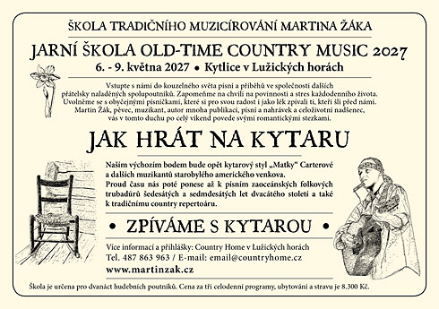 Pozv�nka na Jarn� kytarovou �kolu Old-Time Country Music 2027